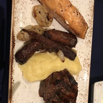 Narcoossee's - Salmon And Grilled Filet Mignon - New American Near Me - Lake Buena Vista, Florida Narcoossee's - Salmon And Grilled Filet Mignon - New American Near Me - Lake Buena Vista, Florida