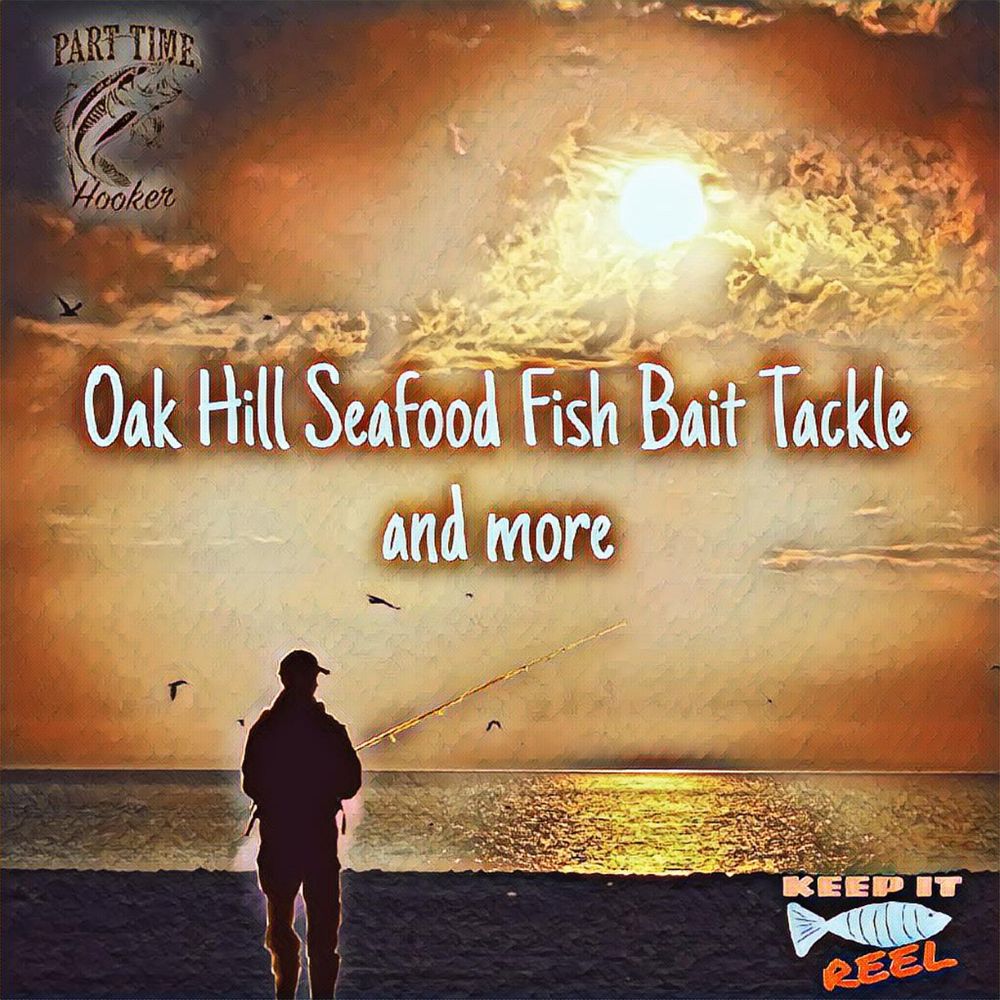 Oak Hill Seafood Fish Bait Tackle and More Logo