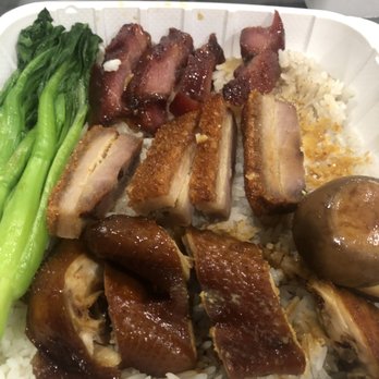 Koi Palace Express - BBQ pork rice dish meat is cut so thin now probably due to the covid shut down and then losing money. - Cantonese Near Me - Dublin, California