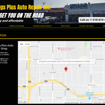 Smogs Plus Auto Repair - CONVENIENTLY LOCATED OFF THE 105 FWY AND CLOSE TO THE 405 FWY - Smog Check Stations Near Me - Inglewood, California Smogs Plus Auto Repair - CONVENIENTLY LOCATED OFF THE 105 FWY AND CLOSE TO THE 405 FWY - Smog Check Stations Near Me - Inglewood, California
