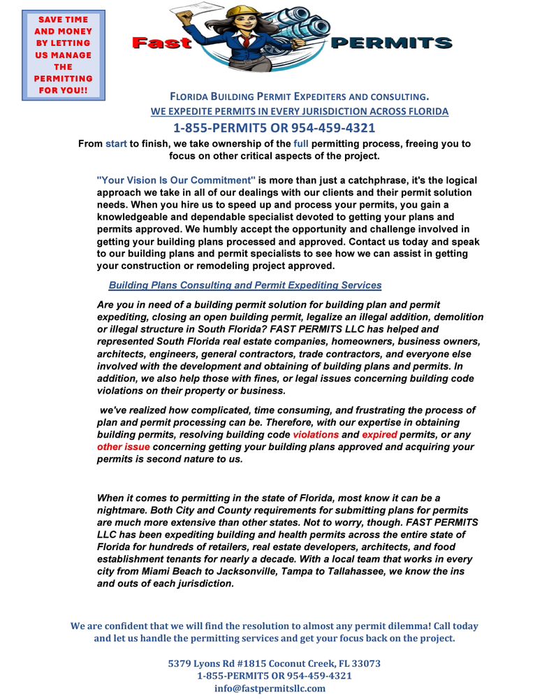 Slide of Fast Permits