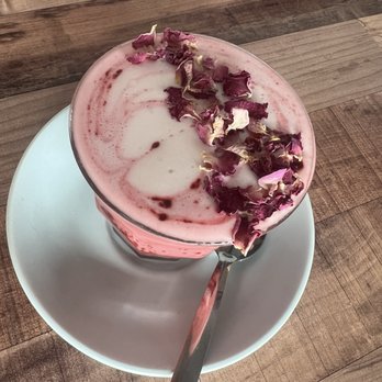 Lady Marmalade Cafe - Red Velvet Oatmilk Latte - Coffee & Tea Near Me - Stones Corner, QLD Lady Marmalade Cafe - Red Velvet Oatmilk Latte - Coffee & Tea Near Me - Stones Corner, QLD