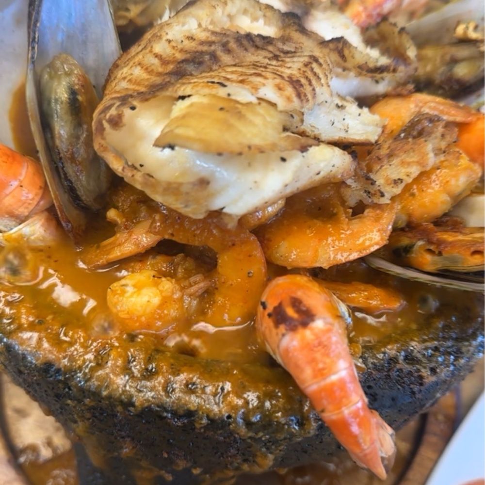 Sizzling Seafood Molcajete Sizzling Seafood Molcajete