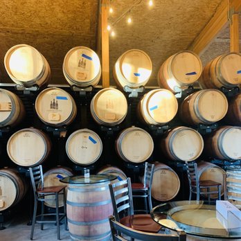 North Shore Winery - Inside seating among the barrels - Wineries Near Me - Lutsen, Minnesota
