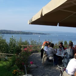 Besenbeiz  Wirtschaft Jochental - Ganz hinten ist der Radolfzellersee, ein Teil des Untersees