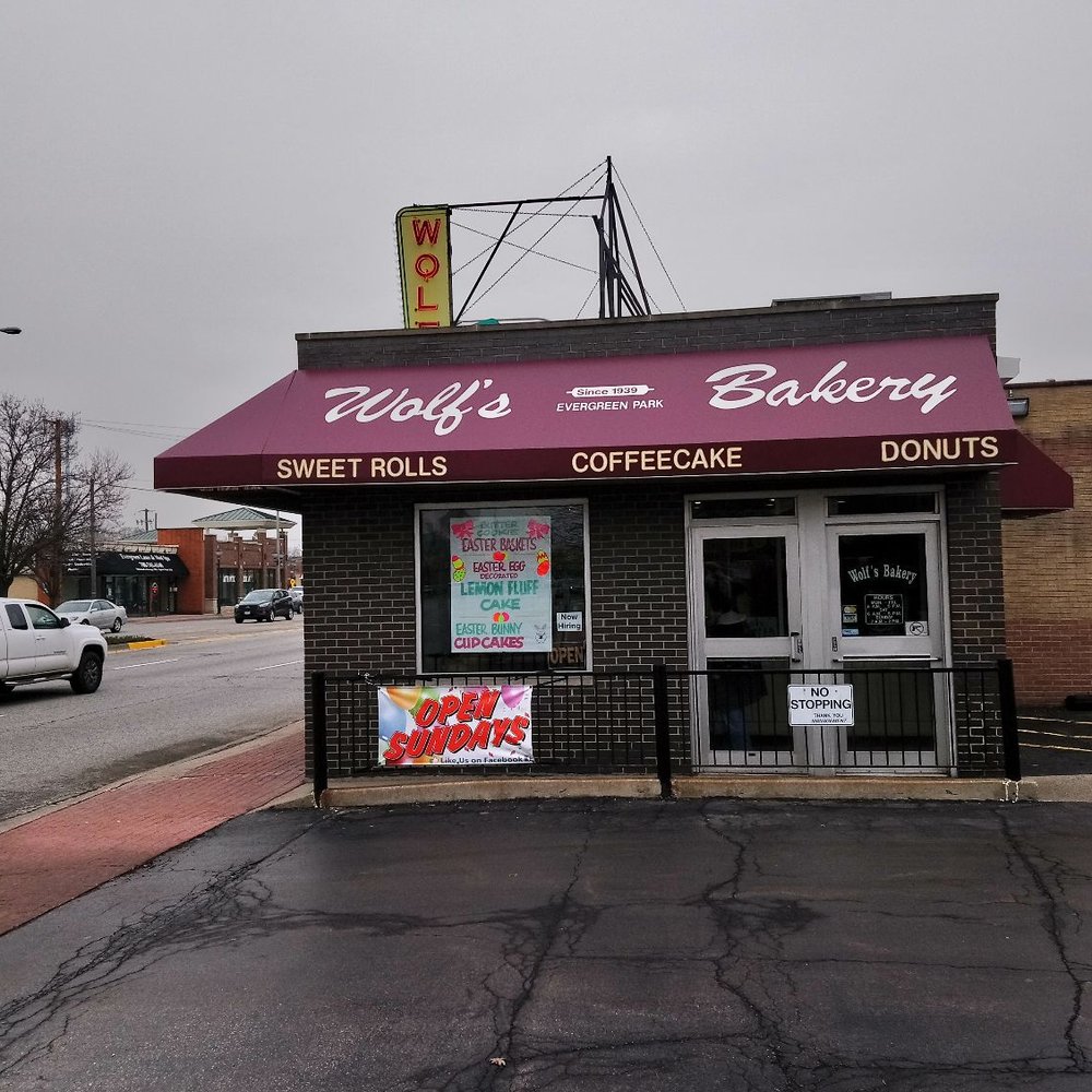 Wolf's Bakery - Wolfe Bakery. - 3241 W. 95th St., Evergreen Park, IL. - Entrance is off parking lot - Bakeries Near Me - Evergreen Park, Illinois Wolf's Bakery - Wolfe Bakery. - 3241 W. 95th St., Evergreen Park, IL. - Entrance is off parking lot - Bakeries Near Me - Evergreen Park, Illinois