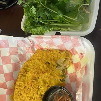 Tasty Pho - Pancake with an assortment of fresh herbs and fish sauce! Delicious and HUGE portion. @madame.Apache - Vietnamese Near Me - West Chester Township, Ohio Tasty Pho - Pancake with an assortment of fresh herbs and fish sauce! Delicious and HUGE portion. @madame.Apache - Vietnamese Near Me - West Chester Township, Ohio