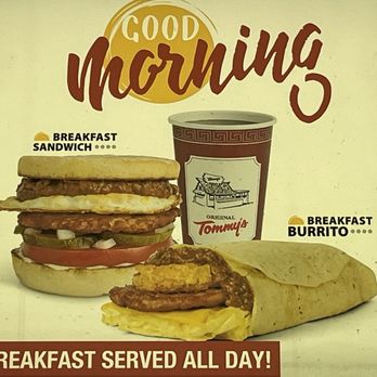 Original Tommy's - Breakfast served all day at Tommy's - Burgers Near Me - Barstow, California