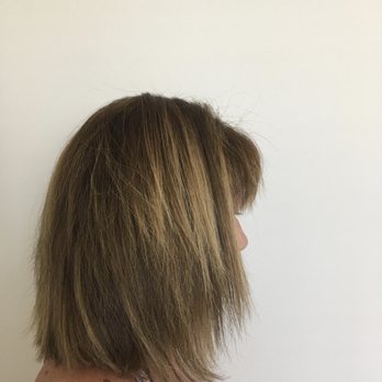 The Hair Tease - No caramel at bottom as requested just patchy blonde asymmetrical rt to left haircut . Nothing like the slant cut or colour I asked for. - Hair Stylists Near Me - Hollywood, Florida The Hair Tease - No caramel at bottom as requested just patchy blonde asymmetrical rt to left haircut . Nothing like the slant cut or colour I asked for. - Hair Stylists Near Me - Hollywood, Florida