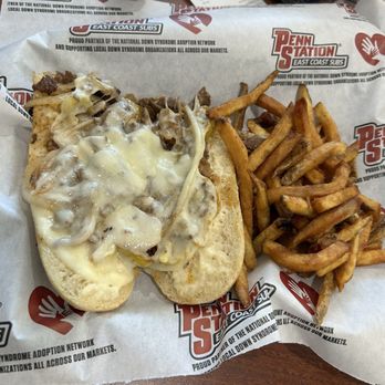Penn Station East Coast Subs - Cheesesteak on white sub & fries - Sandwiches Near Me - Avon, Indiana Penn Station East Coast Subs - Cheesesteak on white sub & fries - Sandwiches Near Me - Avon, Indiana