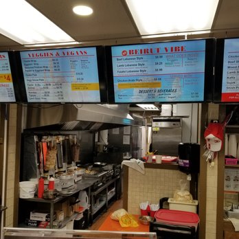 Crispy Falafel - menus on the wall - Falafel Near Me - Surrey, British Columbia