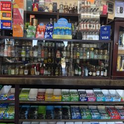 Daney's Mini Mart - Single shot spirits are available in a wide selection and many of them are chilled.