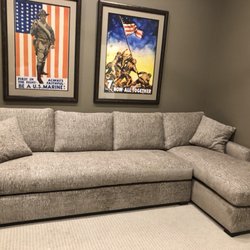 Reupholstered sectional