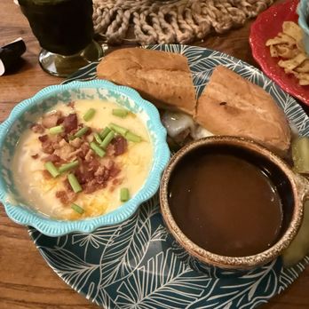Myrtle’s Cafe - French Dip sub and potato soup - Sandwiches Near Me - Benton, Tennessee
