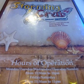 Storming Crab - Menu - Seafood Near Me - Buffalo, New York