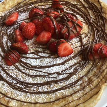 De Vier Pilaren - Pancake with Nutella and strawberries - Creperies Near Me - Amsterdam, New Hampshire De Vier Pilaren - Pancake with Nutella and strawberries - Creperies Near Me - Amsterdam, New Hampshire