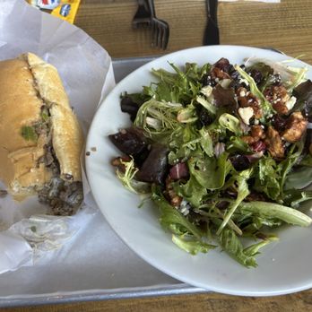 Bruchi's CheeseSteaks & Salads - Philly cheesesteak supreme and chicken walnut salad - Sandwiches Near Me - Roseville, California Bruchi's CheeseSteaks & Salads - Philly cheesesteak supreme and chicken walnut salad - Sandwiches Near Me - Roseville, California