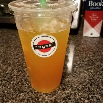 Rayaki - Cherry Hill - Mango green tea... when your a regular and they keep giving you free gifts!!! - Ramen Near Me - Cherry Hill, New Jersey Rayaki - Cherry Hill - Mango green tea... when your a regular and they keep giving you free gifts!!! - Ramen Near Me - Cherry Hill, New Jersey