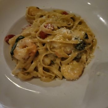 Urban Agave - Poblano fettuccine alfredo with very nicely sized shrimp - Gastropubs Near Me - Glendale, Arizona