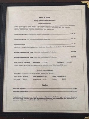 Menu photo 6 MJ's Supper Club Hortonville, WI