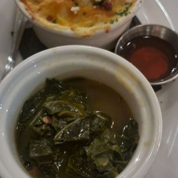Easy Rider - collards, mac n' cheese, calabrian chili honey that comes with the southern fried chicken dinner. - Southern Near Me - Petaluma, California