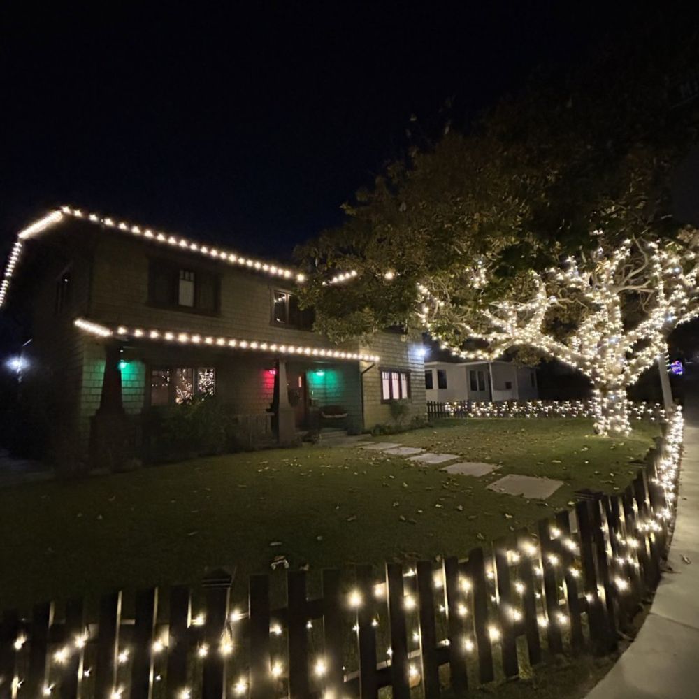 Holiday Light Installations - Gorgeous home, tree, and gate lit up! - Holiday Decorating Services Near Me Holiday Light Installations - Gorgeous home, tree, and gate lit up! - Holiday Decorating Services Near Me