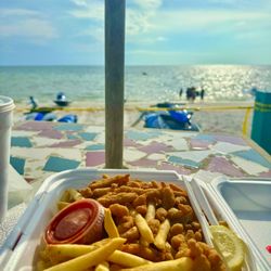 Fried Clam Strips and Fries