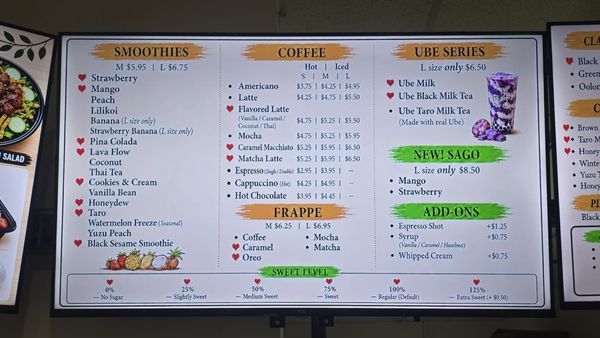 Menu photo 1 Top Tea + Espresso Honolulu, HI Menu photo 1 Top Tea + Espresso Honolulu, HI