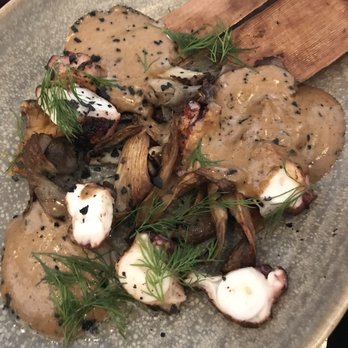 Ultreia - Octopus with Mushrooms - Tapas Bars Near Me - Denver, Colorado Ultreia - Octopus with Mushrooms - Tapas Bars Near Me - Denver, Colorado