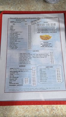 Menu photo 1 The Runway Cafe Woodlake, CA
