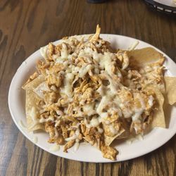 Agave's - Fajita Chicken Nachos without veggies.
