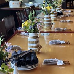 Tucanos Brazilian Grill - Farmington - The private room we used decorated by us with centerpieces