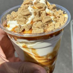 Carmel Churro Ice Cream Cup Carmel Churro Ice Cream Cup