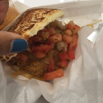 Guasaca - Shredded chicken arepa - Venezuelan Near Me - Durham, North Carolina Guasaca - Shredded chicken arepa - Venezuelan Near Me - Durham, North Carolina