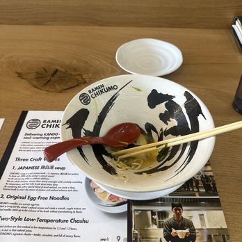 Ramen Chikumo - So good I ate it too fast to take a photo. Their mainline Signature Rich Chicken Broth Ramen. - Ramen Near Me - Los Angeles, California Ramen Chikumo - So good I ate it too fast to take a photo. Their mainline Signature Rich Chicken Broth Ramen. - Ramen Near Me - Los Angeles, California