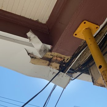 Energy Fencing - This is the beam where they had the post installed into. - Fences & Gates Near Me - Brooklyn, New York