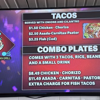 Mas Takos - Menu as of 7-7-2025 - Tacos Near Me - Henderson, Nevada