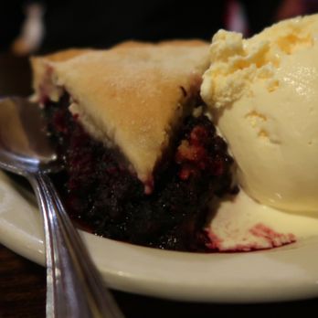 Wildberry Restaurant - Blackberry pie with scoop of vanilla ice cream - American Near Me - Ashford, Washington Wildberry Restaurant - Blackberry pie with scoop of vanilla ice cream - American Near Me - Ashford, Washington
