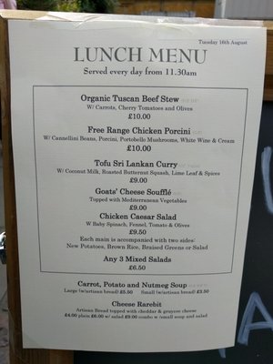 Menu photo 3 The Vaults and Garden Oxford, OXF
