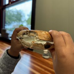 Bagel and cream cheese
