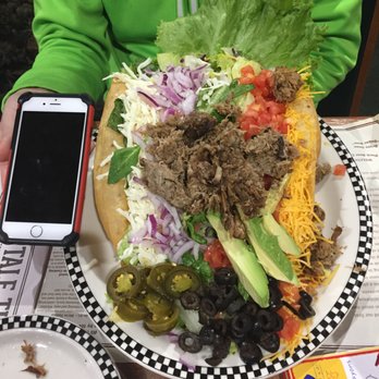 Black Bear Diner Barstow - $11.49 taco salad - iPhone 6S for scale. HUGE! - Breakfast & Brunch Near Me - Barstow, California Black Bear Diner Barstow - $11.49 taco salad - iPhone 6S for scale. HUGE! - Breakfast & Brunch Near Me - Barstow, California