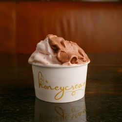 Honeycream - Two flavors of the best gelato are included in any size.