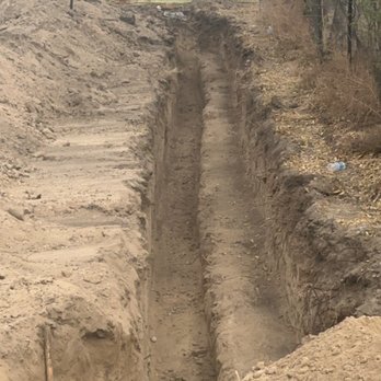 Schanafelt Excavating - Waterline, dig with benched sewer line - Excavation Services Near Me Schanafelt Excavating - Waterline, dig with benched sewer line - Excavation Services Near Me