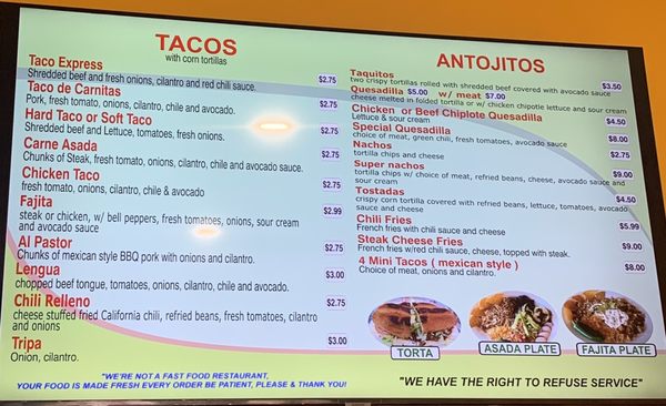 Menu photo 2 Burrito Express Scappoose, OR Menu photo 2 Burrito Express Scappoose, OR