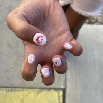 Lumi Nail Studio - My melody with daisy, bow and a heart! - Nail Salons Near Me - Pasadena, California