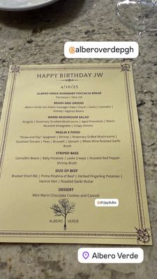 Menu photo 1 Albero Verde Pittsburgh, PA Menu photo 1 Albero Verde Pittsburgh, PA