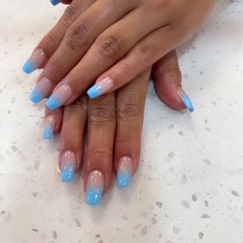 Lisa T Nails Spa - Gel-X ombré color 99 with glitter - Nail Salons Near Me - Temple City, California Lisa T Nails Spa - Gel-X ombré color 99 with glitter - Nail Salons Near Me - Temple City, California