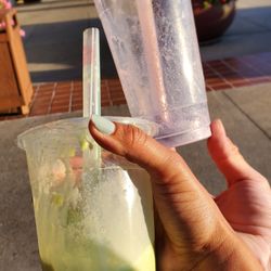 Tapioca Delight - It didn't survive the 7 second walk across the street. Taro and honeydew.