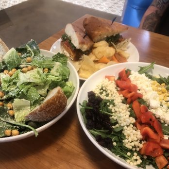 Wildflower - Two Salads - Kale-Romaine Caesar Salad & Chopped Salad w/ Roasted Sweet Potato Sandwich - Sandwiches Near Me - Phoenix, Arizona Wildflower - Two Salads - Kale-Romaine Caesar Salad & Chopped Salad w/ Roasted Sweet Potato Sandwich - Sandwiches Near Me - Phoenix, Arizona