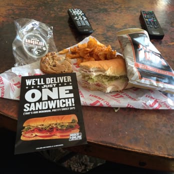 Jimmy John's - a sandwich and chips on a table - Sandwiches Near Me - Westlake, Ohio